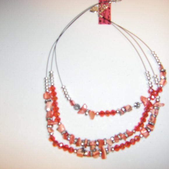 Betsey Johnson Fashion Jewelry Beaded Necklace & Earring 2 Piece Set NEW - Picture 4 of 8